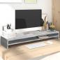 Preview: ARDEBO.de - Monitorständer Betongrau 100x24x13 cm Holzwerkstoff
