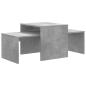 Preview: Couchtisch-Set Betongrau 100x48x40 cm Holzwerkstoff