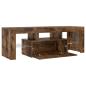 Preview: TV-Schrank mit LED-Leuchten Räuchereiche 120x35x40 cm