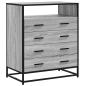 Preview: Schubladenschrank Grau Sonoma 70x41x83,5 cm Holzwerkstoff