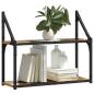 Preview: Wandregal Wandhalterung Altholz 60 x 21 x 51 cm Holzwerkstoff
