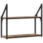 Preview: Wandregal Wandhalterung Altholz 60 x 21 x 51 cm Holzwerkstoff