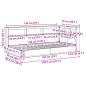 Preview: Bücherregal-Bett Sonoma-Eiche 75 x 190 cm Holzwerkstoff