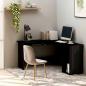 Preview: ARDEBO.de - Eckschreibtisch in L-Form Hochglanz-Schwarz 120×140×75 cm