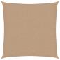 Preview: Sonnensegel 160 g/m² Taupe 3x3 m HDPE