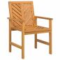 Preview: Garten-Lounge-Set 4 stk. Braun Massivholz Akazie