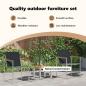 Preview: Garten Essgruppe 3 Stk. Braun und Schwarz