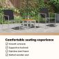 Preview: Garten Essgruppe 3 Stk. Braun und Schwarz