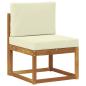 Preview: 4 stk. Outdoor-Sofagarnitur Massives Akazienholz und Polyester
