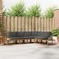 Preview: ARDEBO.de - Outdoor-Sofagarnitur 6 stk. 6-Sitzer Natur und Anthrazit