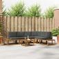 Preview: ARDEBO.de - 7 stk. Outdoor-Sofagarnitur Massives Akazienholz und Polyester