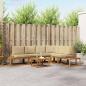 Preview: ARDEBO.de - 7 stk. Outdoor-Sofagarnitur Massives Akazienholz und Polyester