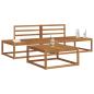 Preview: Outdoor-Sofagarnitur Massivholz Akazie Natur