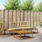 Preview: ARDEBO.de - Outdoor-Sofagarnitur Massives Akazienholz und Polyester