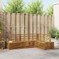 Preview: ARDEBO.de - Outdoor-Sofagarnitur 4 Stück Natur Massivholz Akazie