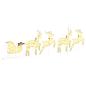 Preview: LED Rentiere 5 Stk. Gold 43 x 18 x 66 cm Stoff LEDs