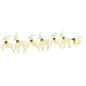 Preview: LED Rentiere 7 Stk. Gold 43 x 18 x 66 cm Stoff LEDs