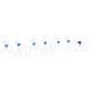 Preview: LED Rentiere 7 stk. Weiß 43 x 18 x 66 cm Stoff