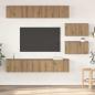 Preview: ARDEBO.de - TV-Schrankset 6 Stk. Artisan-Eiche Holzwerkstoff