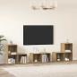 Preview: ARDEBO.de - TV-Schrankset 6 stk. Artisan-Eiche Holzwerkstoff