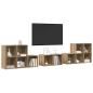 Preview: TV-Schrank Set 8 Stk. Artisan-Eiche Holzwerkstoff