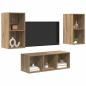 Preview: TV-Schrankset 3 Stk. Artisan-Eiche Holzwerkstoff