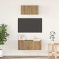 Preview: ARDEBO.de - TV-Schrankset 2 Stk. Artisan-Eiche Holzwerkstoff