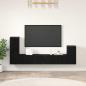 Preview: ARDEBO.de - Wand-TV-Schrank 3 Stk. Schwarz Eichen-Optik Holzwerkstoff