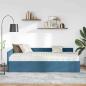 Preview: Eckbettgestell mit Matratze Sonstiges 2 stk. Blau Samt