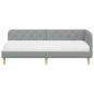 Preview: Eckbettgestell Hellgrau 80 x 200 cm Stoff