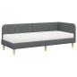 Preview: Eckbettgestell Dunkelgrau 80 x 200 cm Stoff