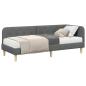 Preview: Eckbettgestell Dunkelgrau 80 x 200 cm Stoff