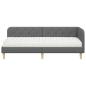 Preview: Eckbettgestell Dunkelgrau 80 x 200 cm Stoff