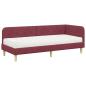 Preview: Eckbettgestell Weinrot 80 x 200 cm Stoff