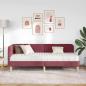 Preview: Eckbettgestell Weinrot 80 x 200 cm Stoff