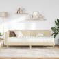 Preview: Eckbettgestell Creme 80 x 200 cm Stoff