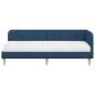Preview: Eckbettgestell Blau 80 x 200 cm Stoff