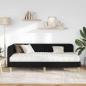 Preview: Eckbettgestell Schwarz 90 x 190 cm Stoff