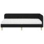Preview: Eckbettgestell Schwarz 90 x 190 cm Stoff