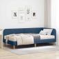 Preview: ARDEBO.de - Eckbettgestell Blau 90 x 190 cm Stoff