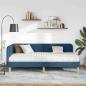Preview: Eckbettgestell Blau 90 x 190 cm Stoff