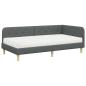 Preview: Eckbettgestell Dunkelgrau 90 x 200 cm Stoff