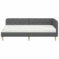 Preview: Eckbettgestell Dunkelgrau 90 x 200 cm Stoff