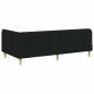 Preview: Eckbettgestell Schwarz 90 x 200 cm Stoff