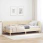 Preview: ARDEBO.de - Eckbettgestell Creme 90 x 200 cm Stoff