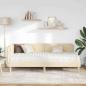Preview: Eckbettgestell Creme 90 x 200 cm Stoff