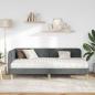Preview: Eckbettgestell Dunkelgrau 100 x 200 cm Stoff