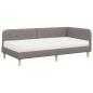 Preview: Eckbettgestell Taupe 100 x 200 cm Stoff