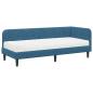 Preview: Eckbettgestell Blau 80 x 200 cm Samt