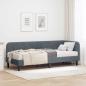 Preview: ARDEBO.de - Eckbettgestell Dunkelgrau 80 x 200 cm Samt